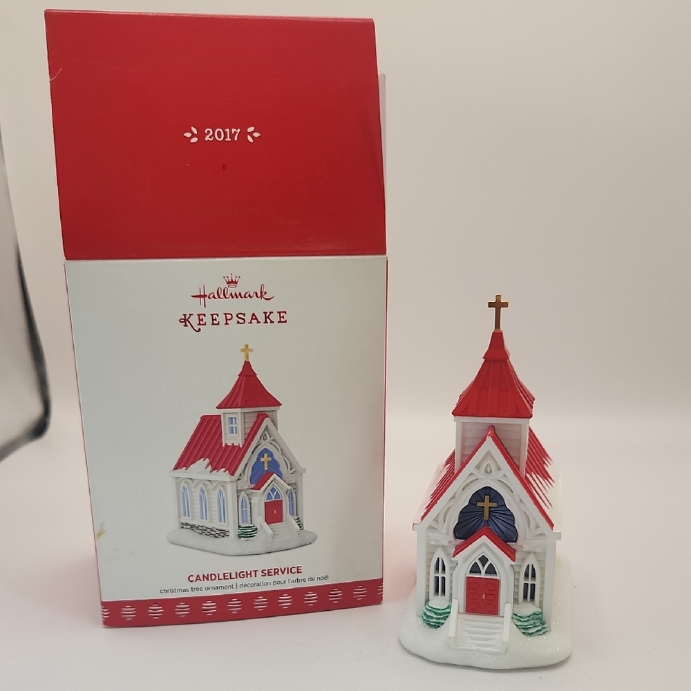 Hallmark Keepsake 2017 Candlelight Service Christmas Tree Ornament In Box